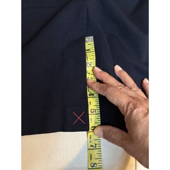 A New Day Womens Skirt Size 6 Career Work Black Straight Stretch Pencil Pockets - Picture 8 of 9